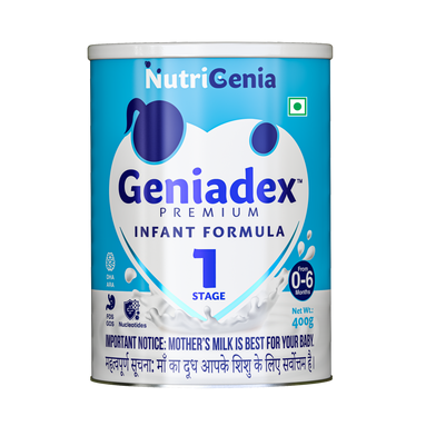 Geniadex 1 infant formula tin